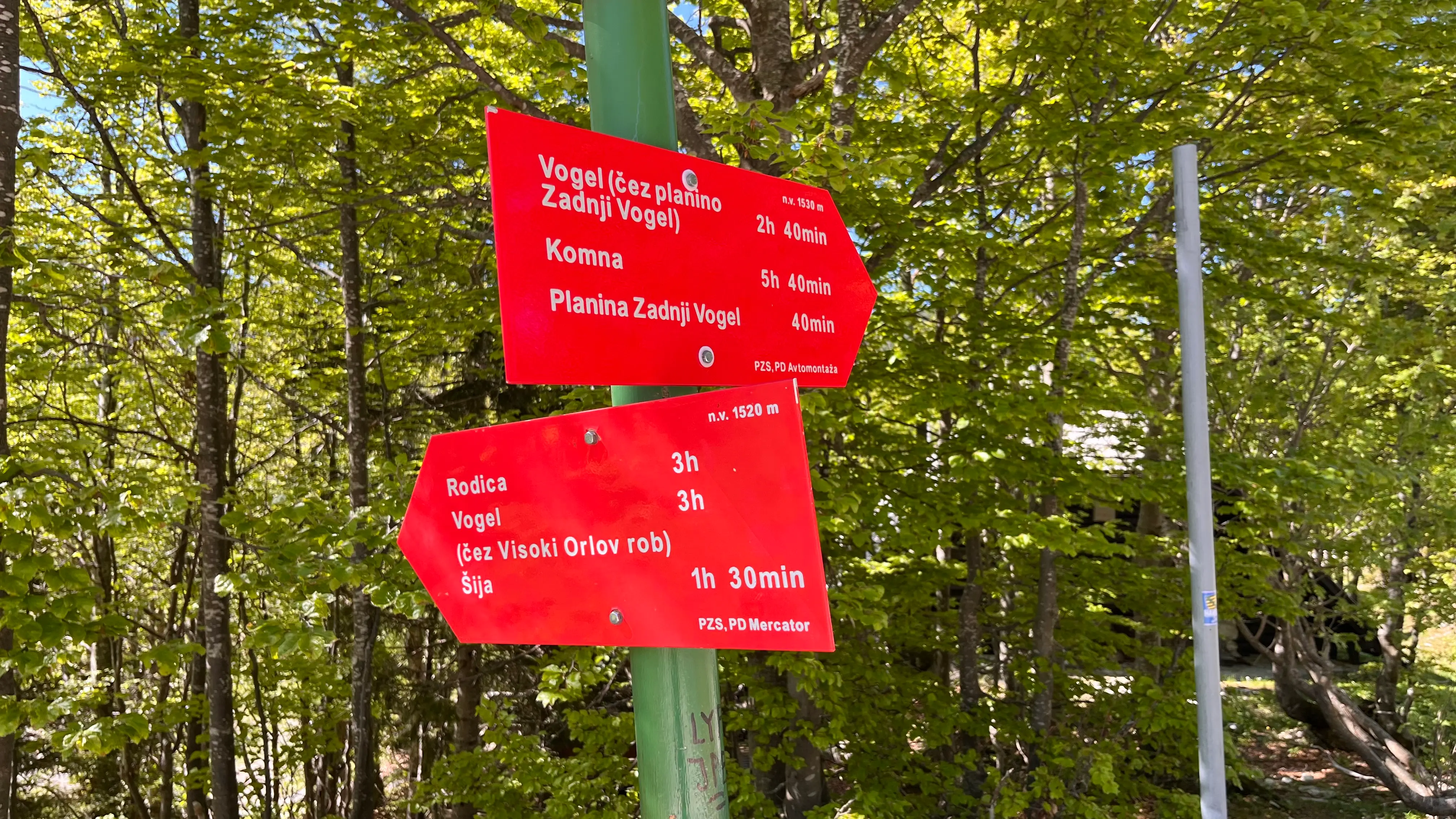 Указатель с маршрутами